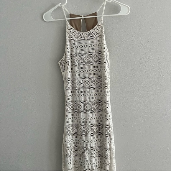 Poetry Halter Top Sleeveless Lace Maxi Dress Size Small - Picture 1 of 6